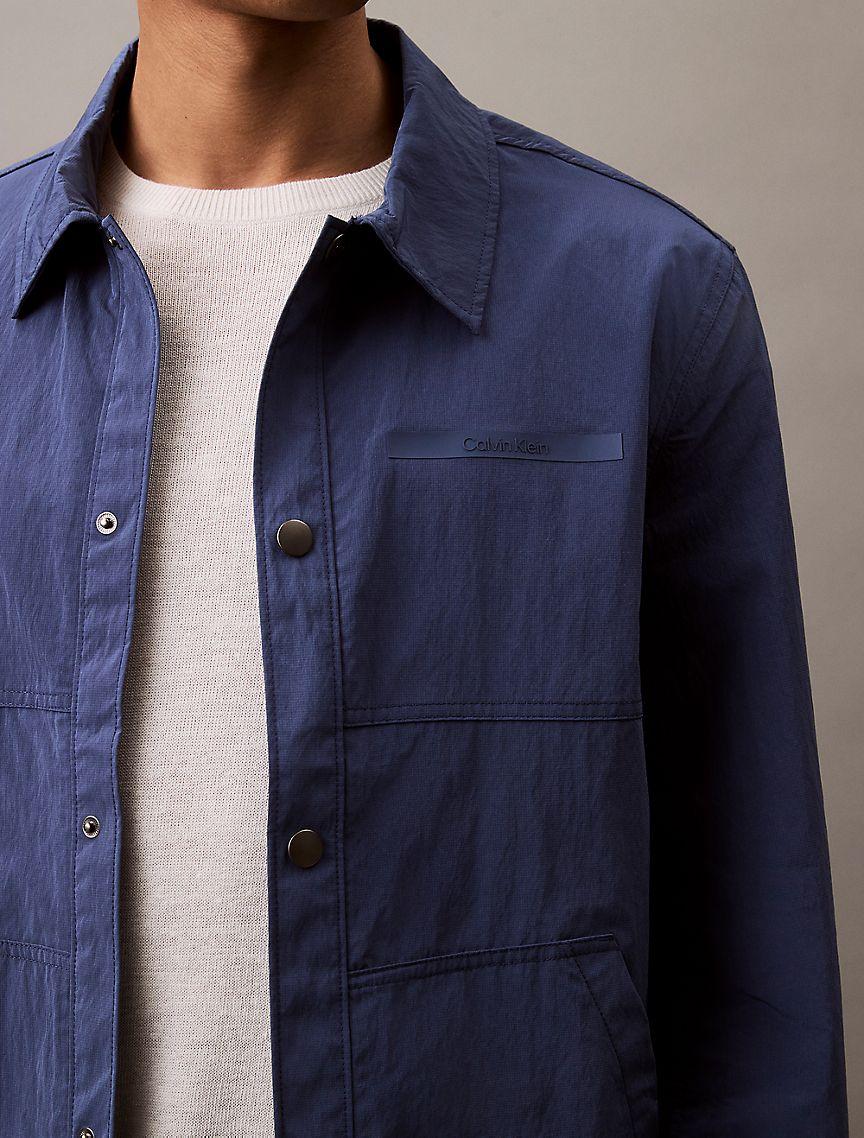 Nylon Blend Classic Shirt Jacket Product Image