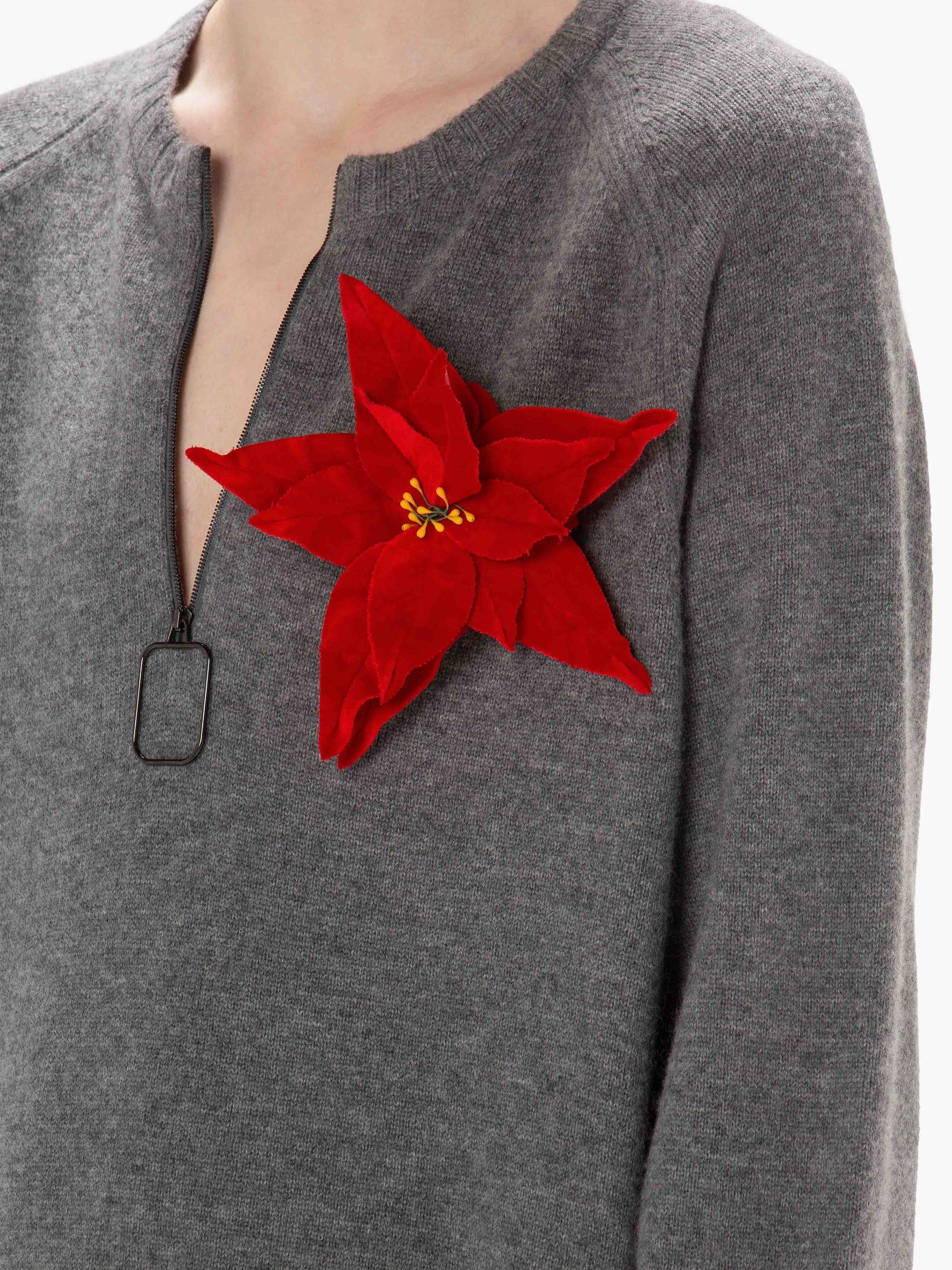VELVET POINSETTIA BROOCH Product Image