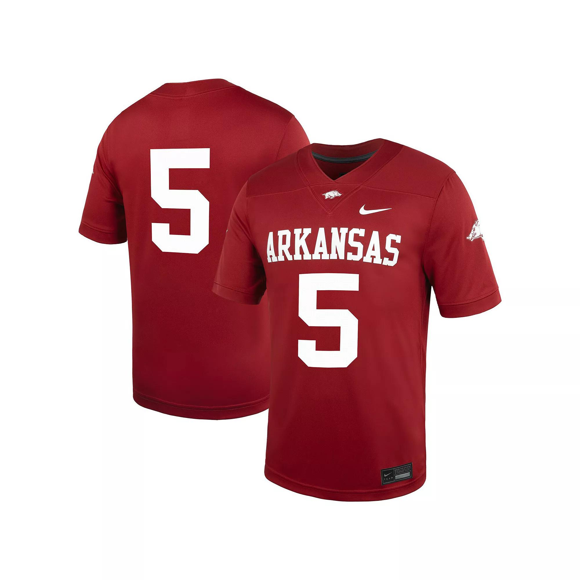 Men's Nike #5 Cardinal Arkansas Razorbacks Untouchable Football Jersey,  Product Image