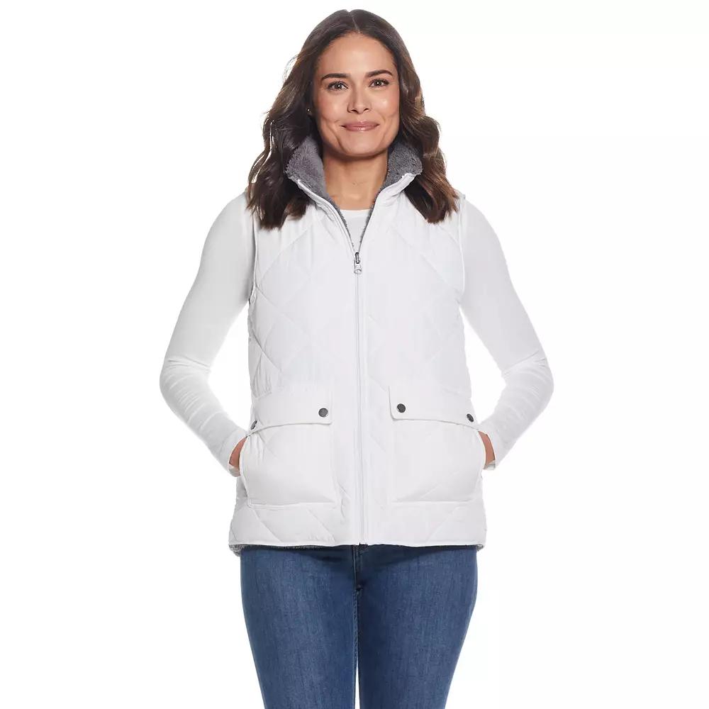 Women's Weathercast Midweight Reversible Vest, Size: XL, Dusty Green Product Image