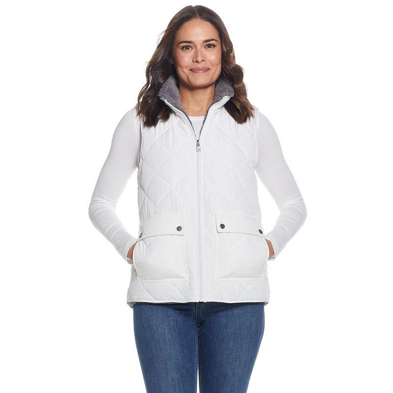 Women's Weathercast Midweight Reversible Vest, Size: XL, Dusty Green Product Image