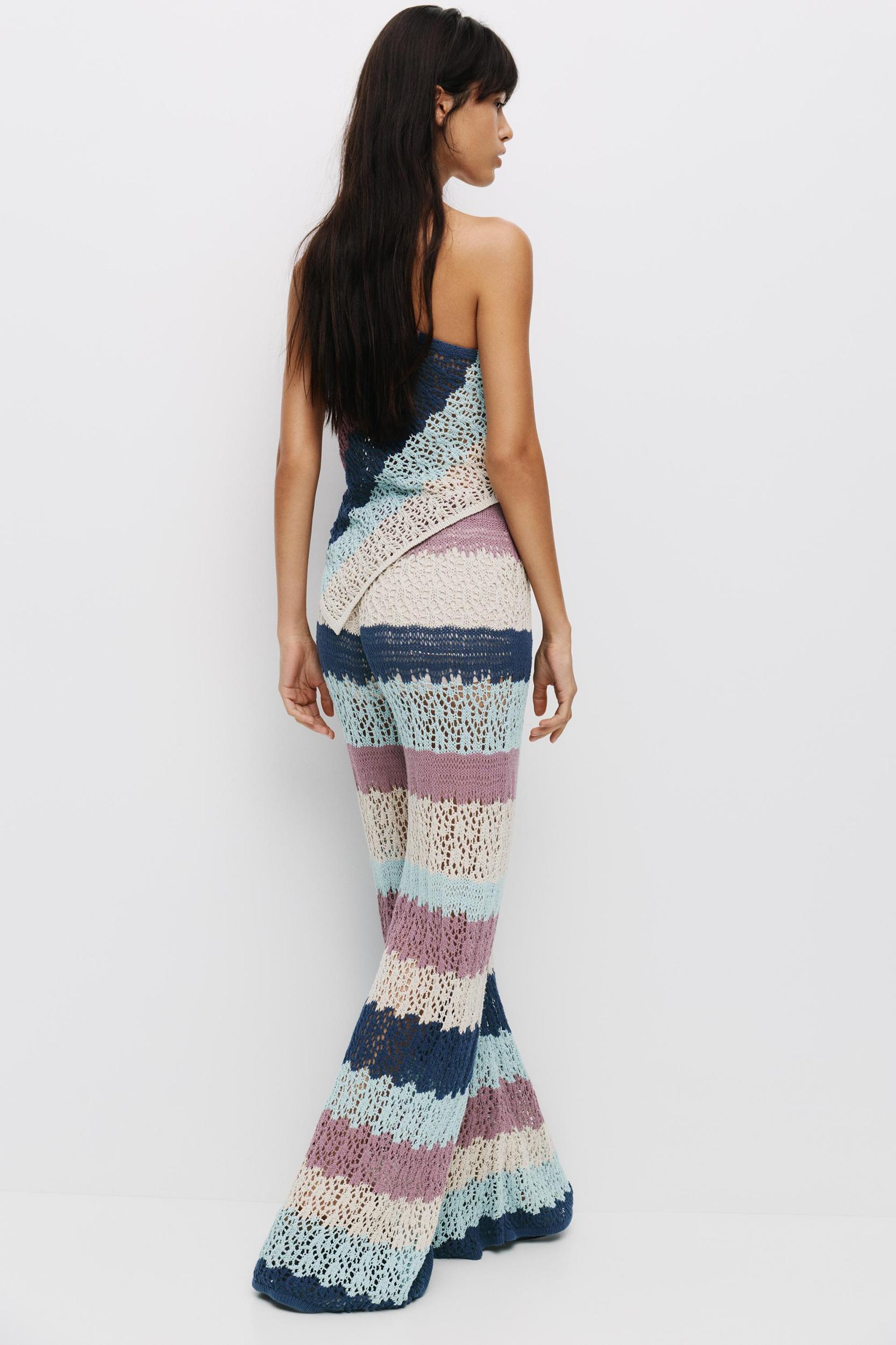 Striped crochet top Product Image