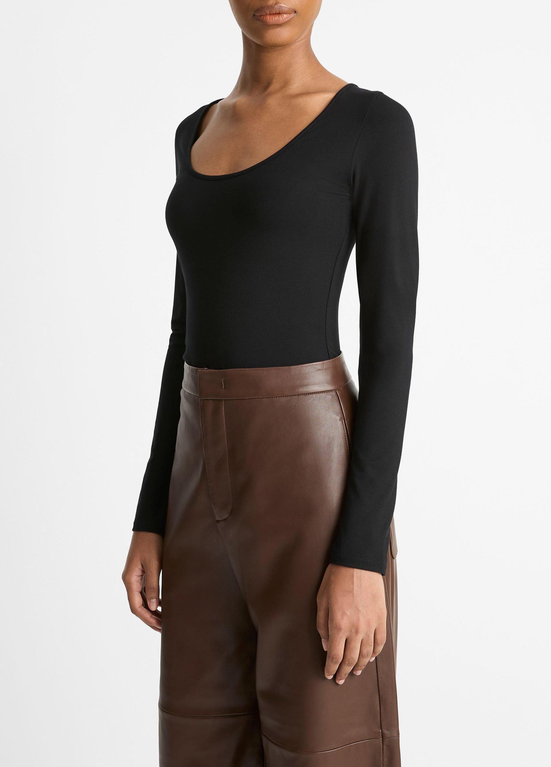 Long-Sleeve Scoop Neck T-Shirt Product Image