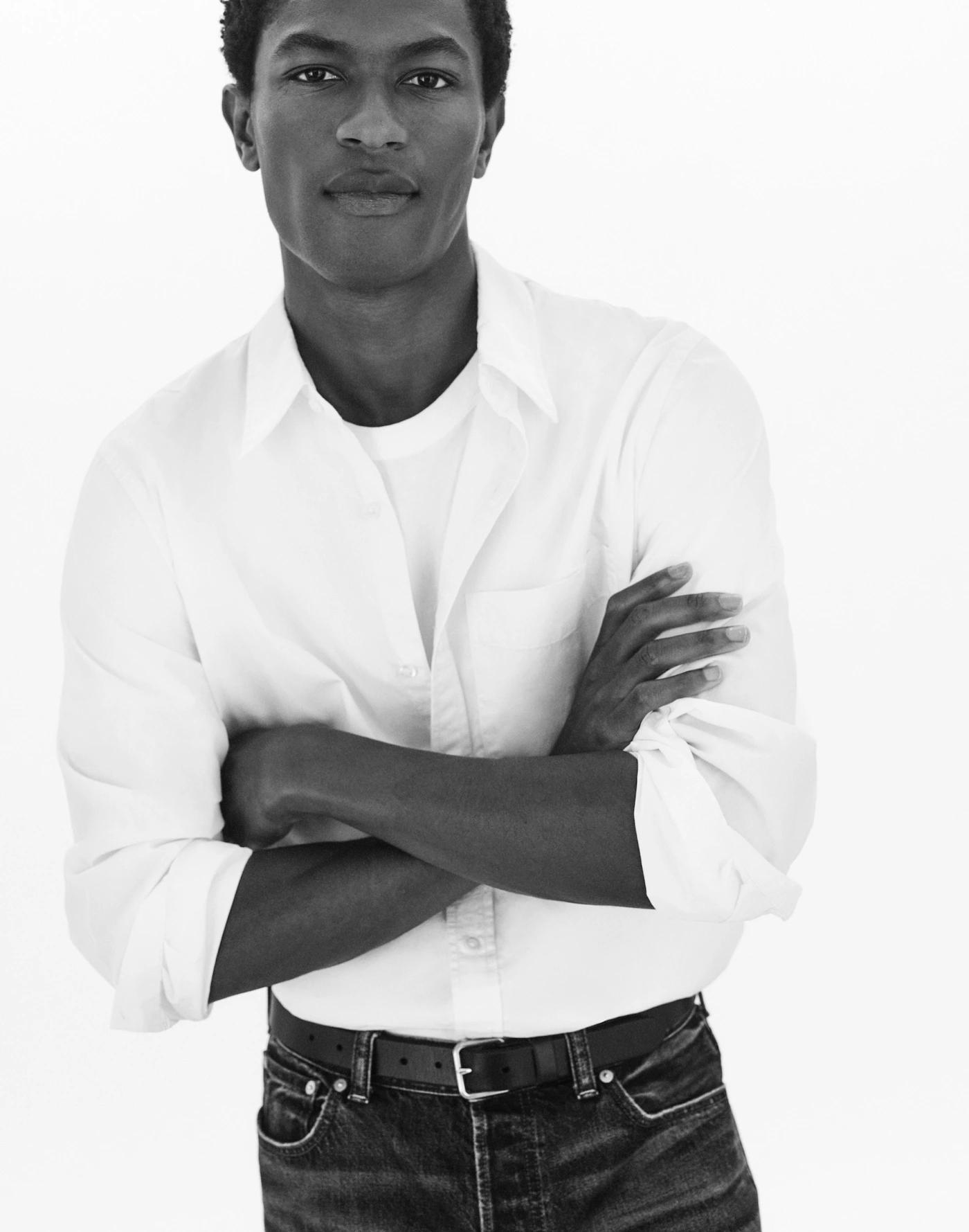 Cotton Poplin Button-Up Shirt Product Image