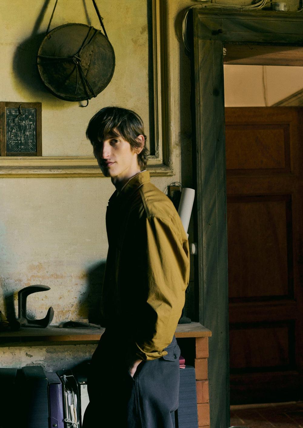 Garment Dyed Oxford Shirt | Old Gold Product Image