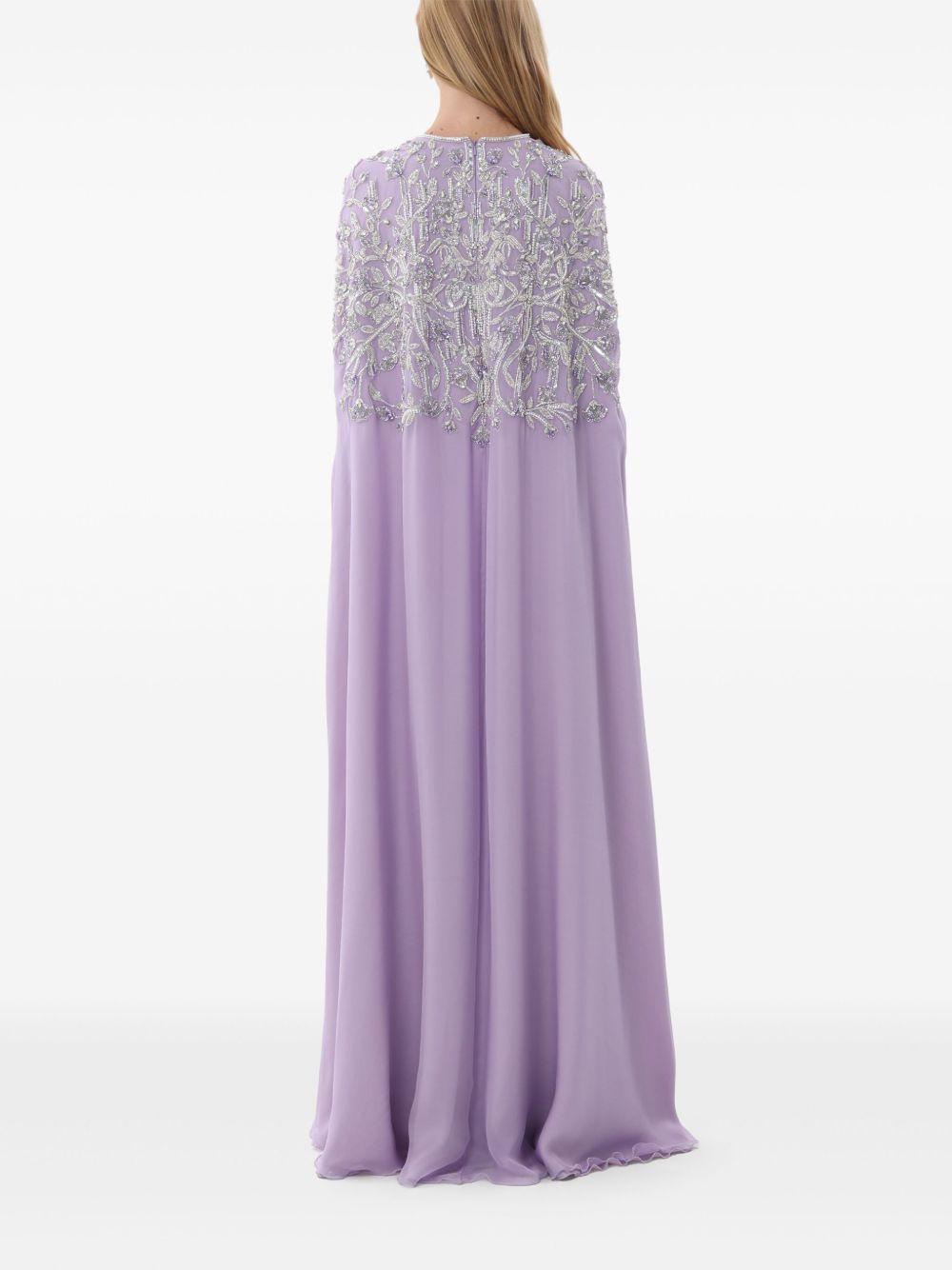 embellished chiffon gown Product Image