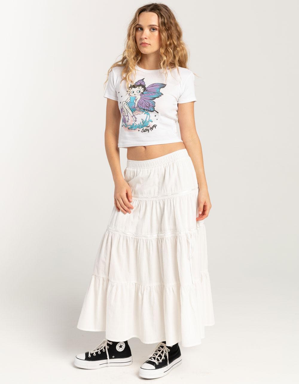 BETTY BOOP Womens Baby Tee - CREAM Product Image