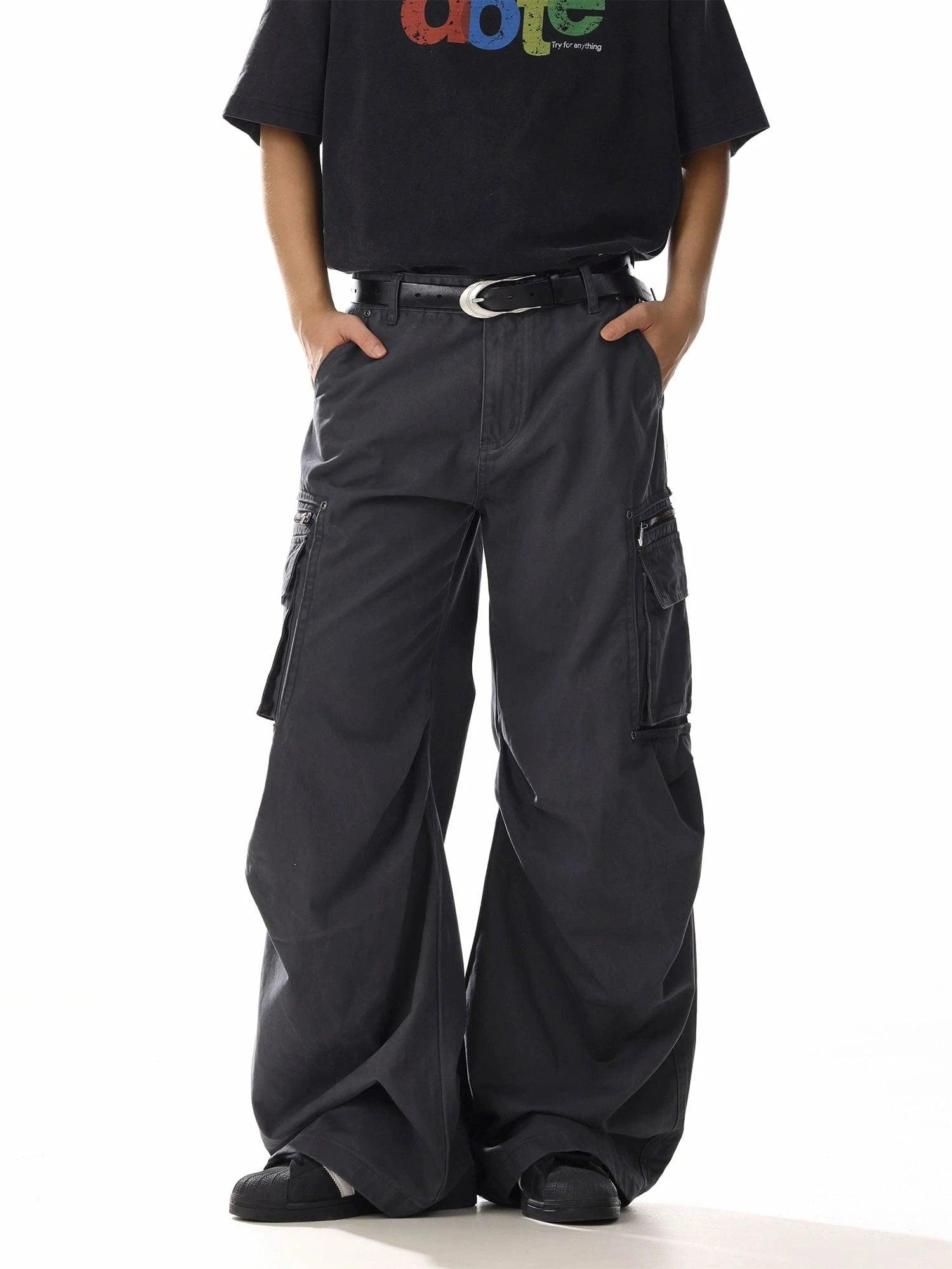RT No. 19828 RECONSTRUCTED CARGO STRAIGHT PANTS Product Image