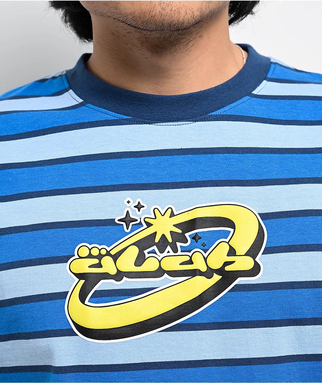 A.LAB Party Stripe Blue T-Shirt Product Image