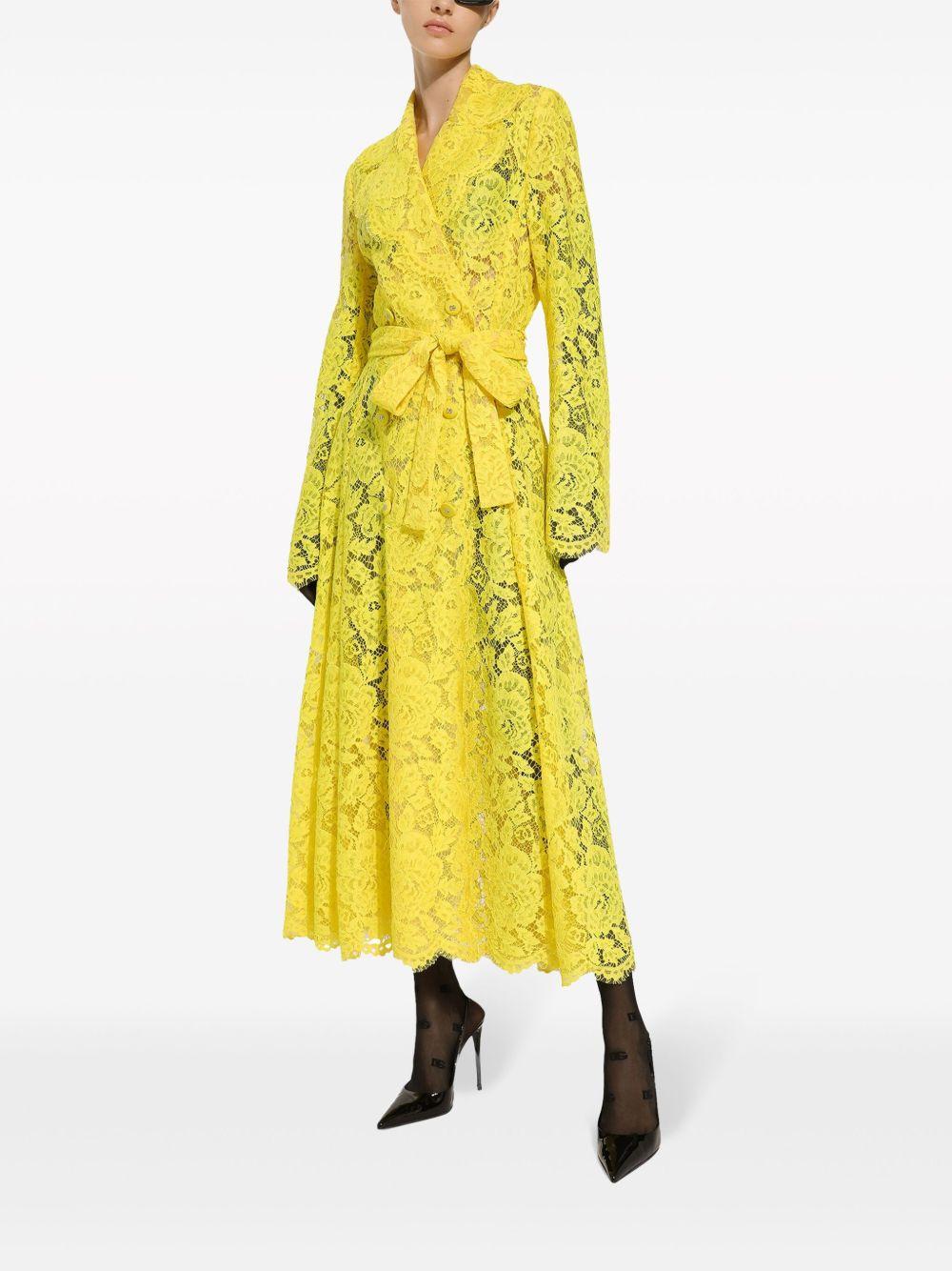cordonetto-lace trench coat Product Image