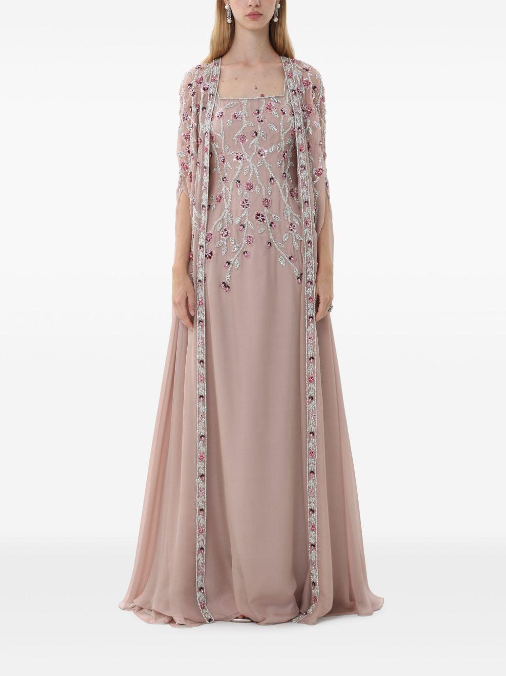 embroidered gown Product Image