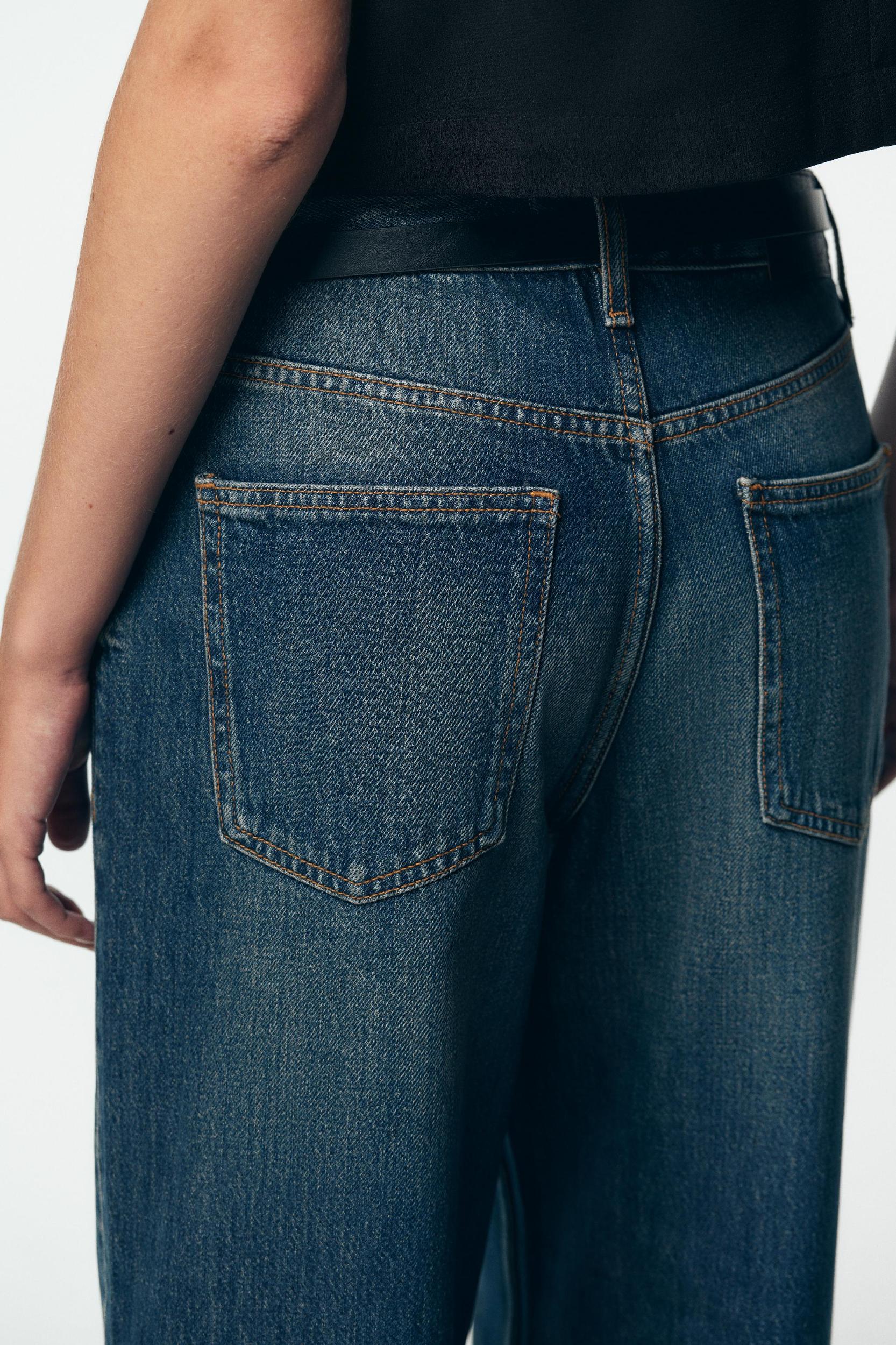 Z1975 HIGH-WAISTED CULOTTE JEANS WITH BELT Product Image