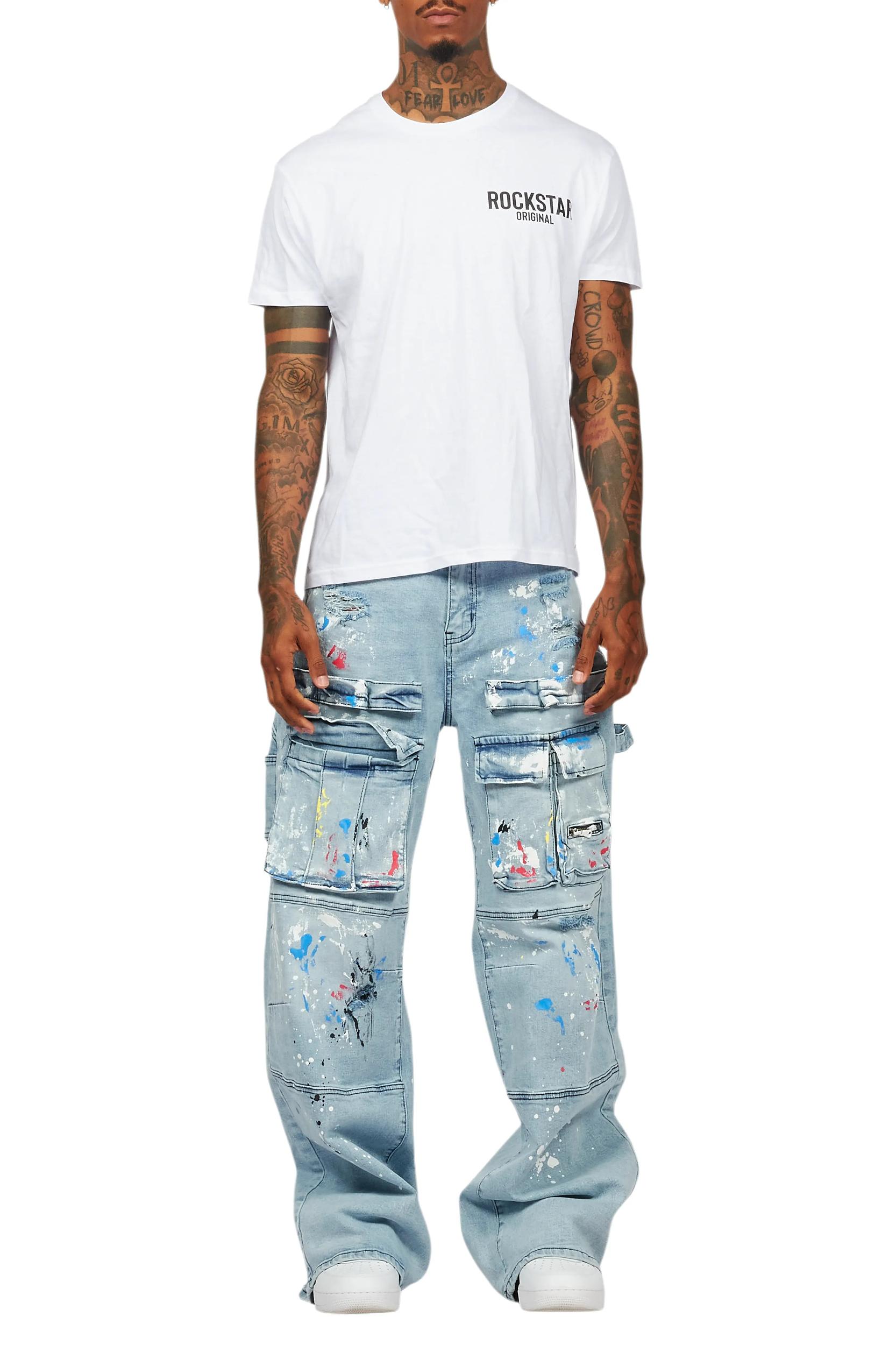 Bruin Blue Painter Baggy Cargo Jean Male Product Image