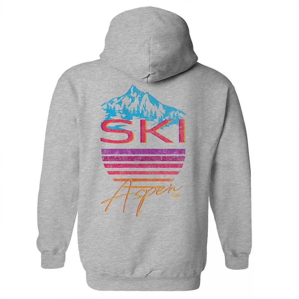 Men's Ski Aspen Heather Graphic Hoodie, Size: Medium, Sport Gray Product Image