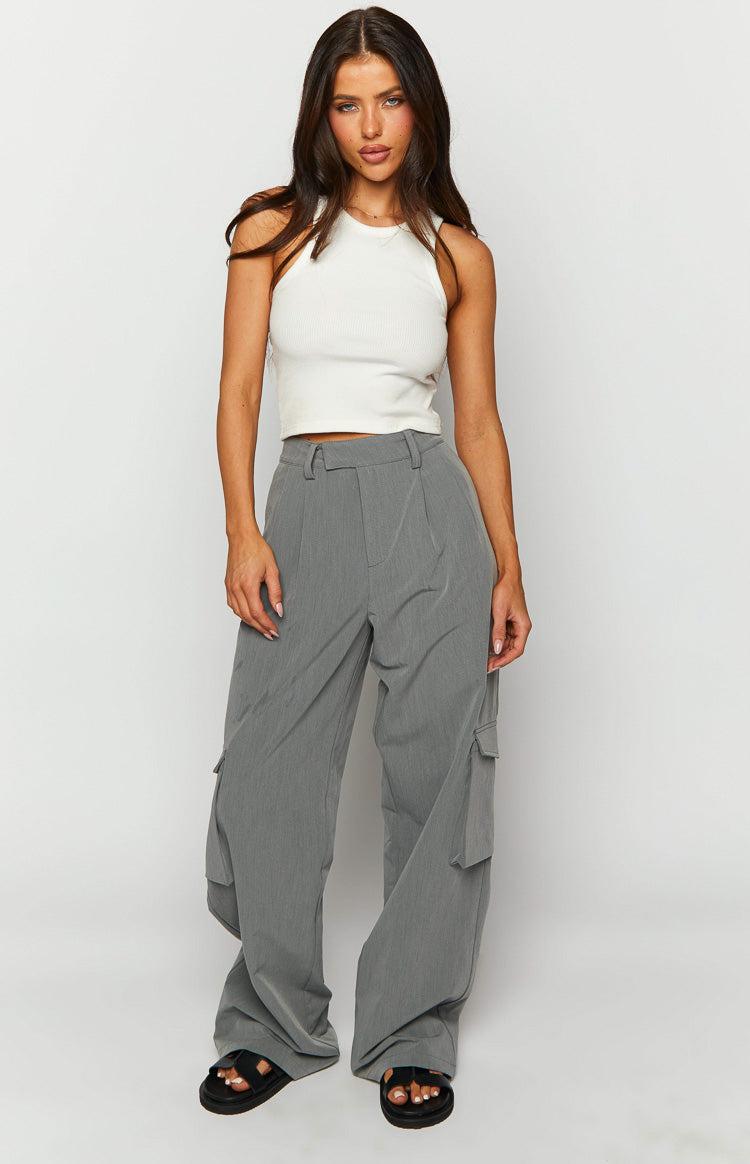 Kairos Grey Straight Leg Pants Product Image
