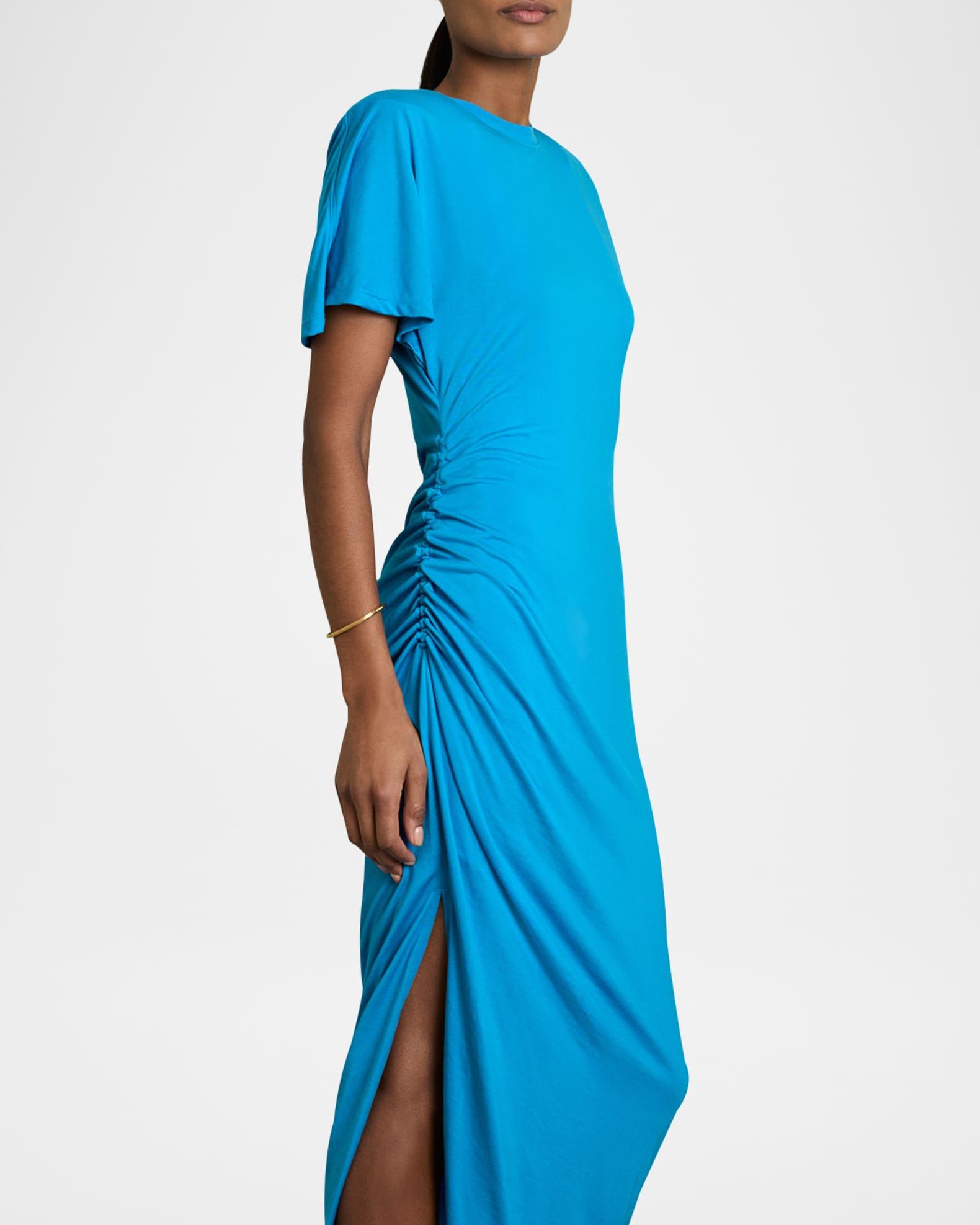 Tulia Ruched Bodycon Midi Dress Product Image
