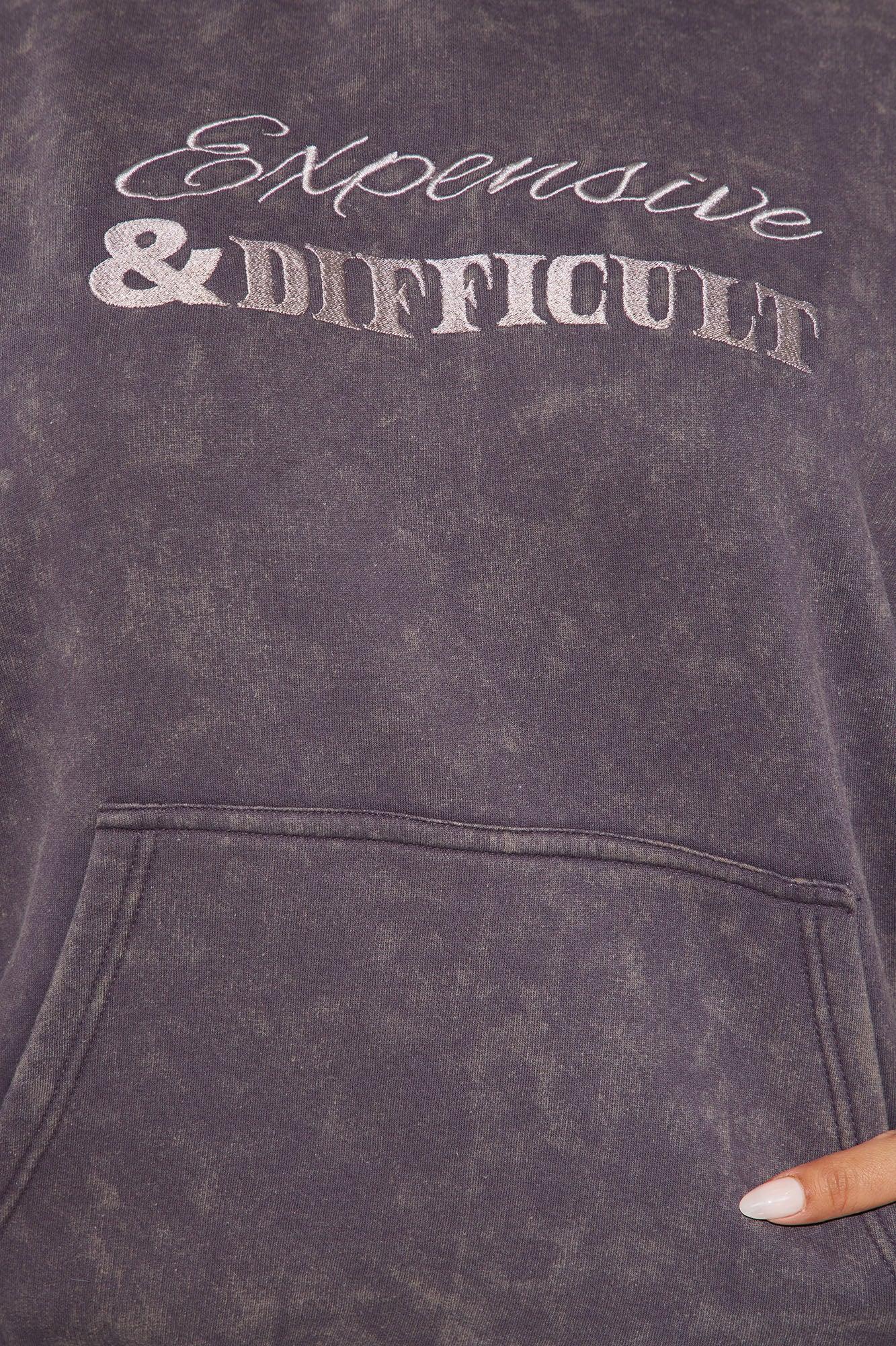 Expensive & Difficult Fleece Skirt Set - Charcoal Product Image