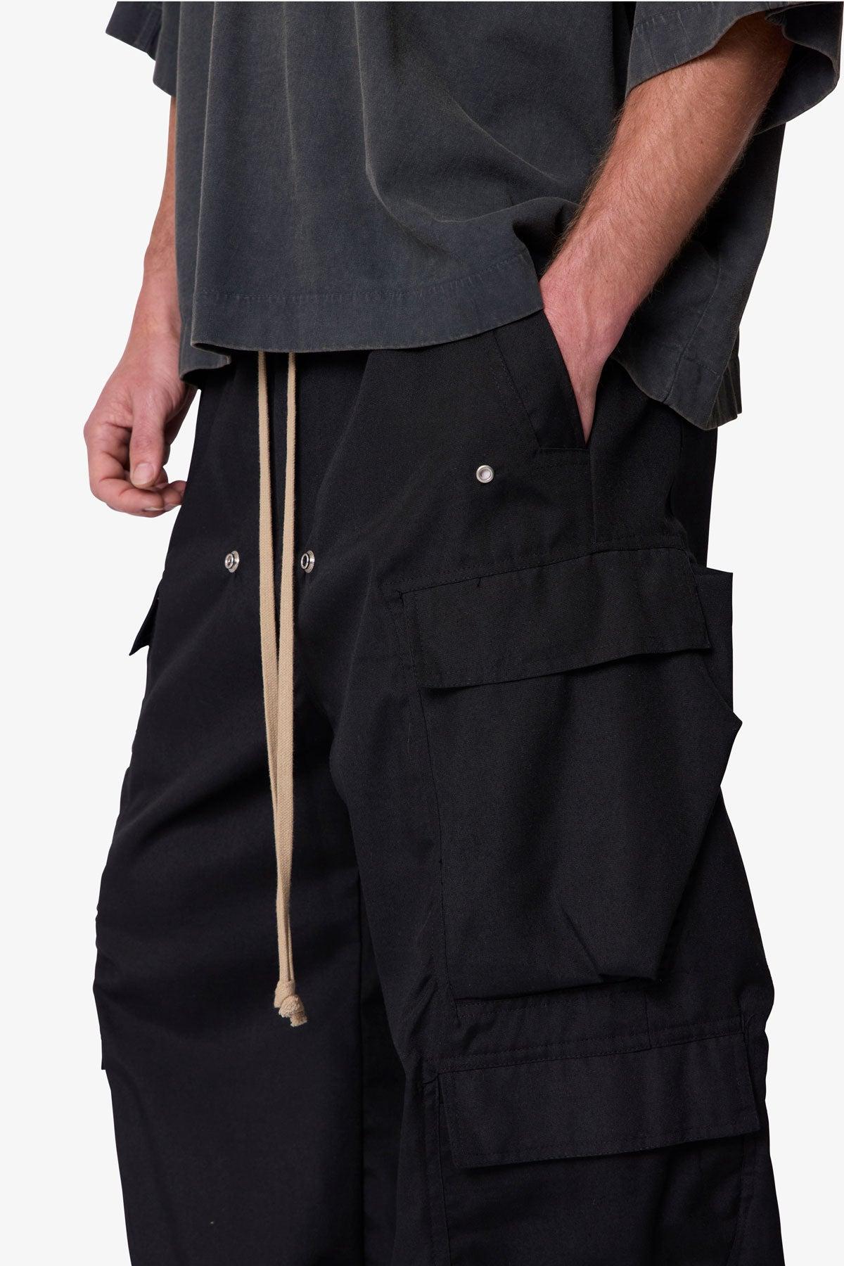 Rave Double Cargo Pants - Black Product Image