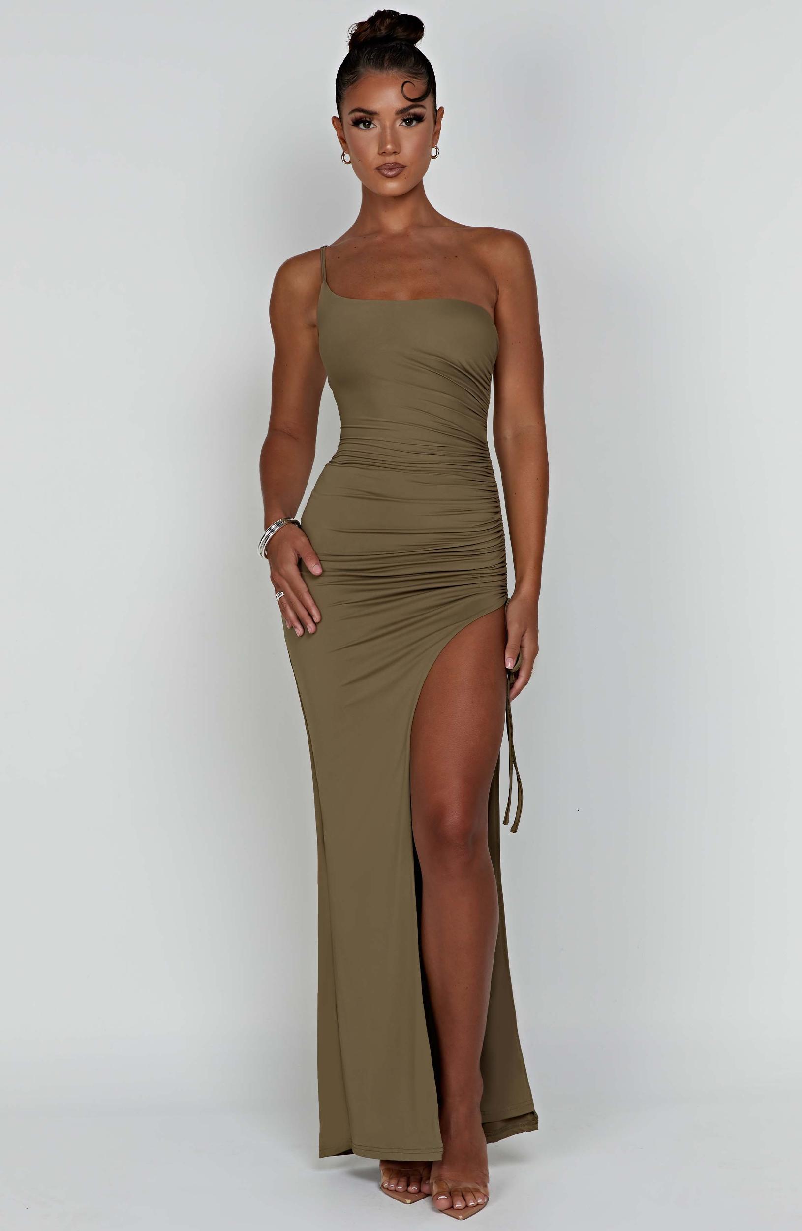 Zuri Maxi Dress - Khaki Product Image