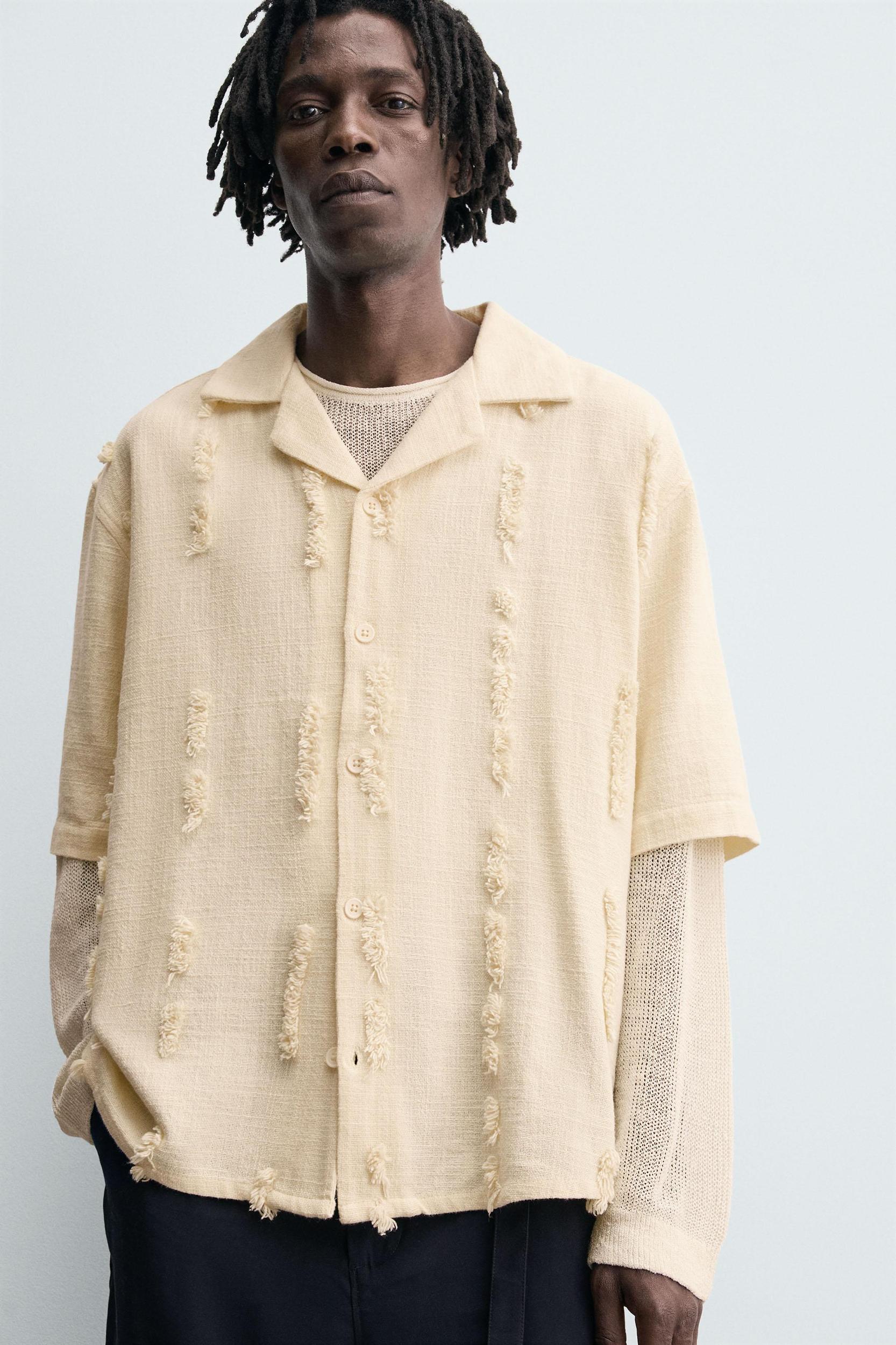 RAISED EMBROIDERY SHIRT Product Image