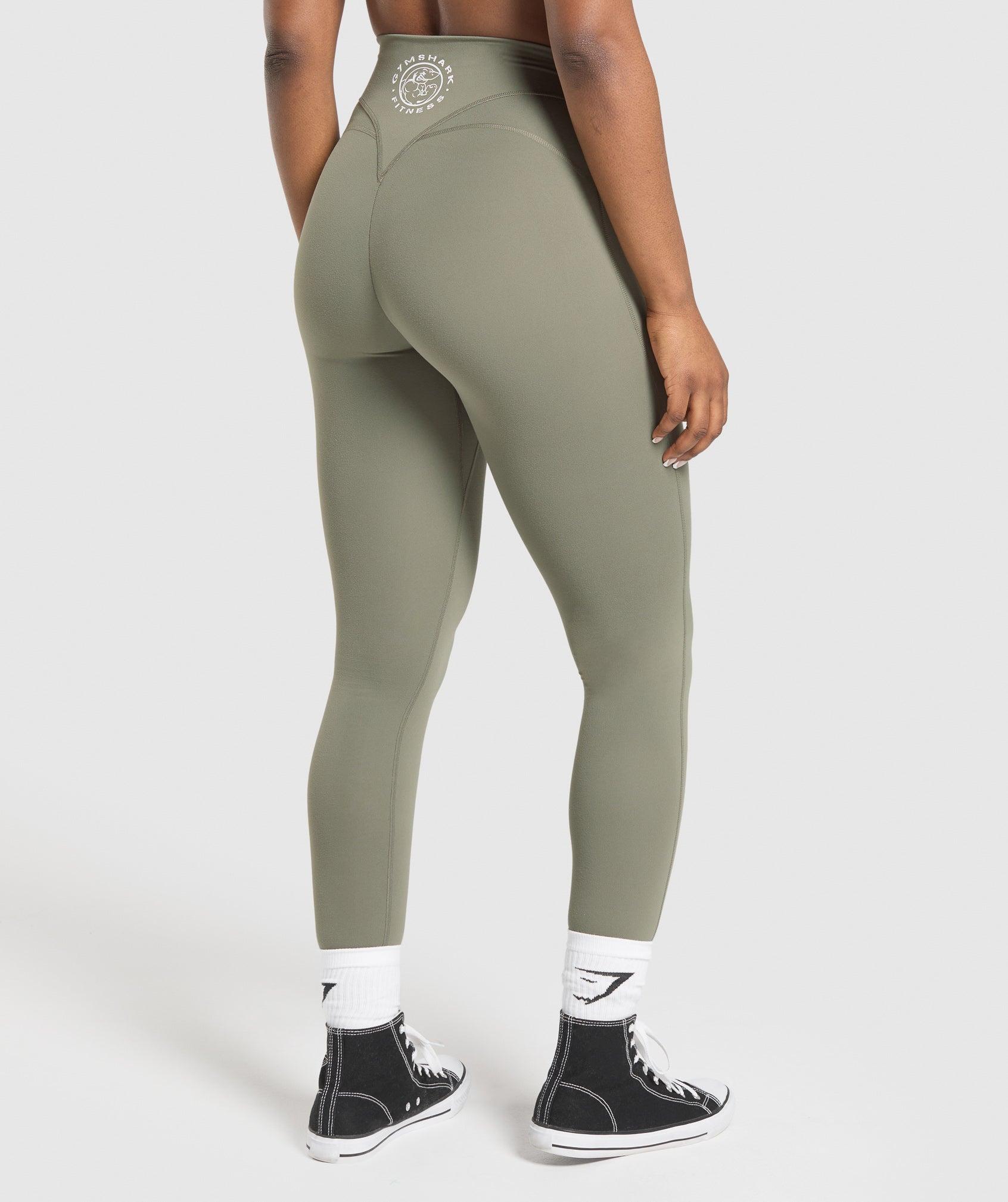 Gymshark Legacy Logo Leggings - Base Green Female Product Image