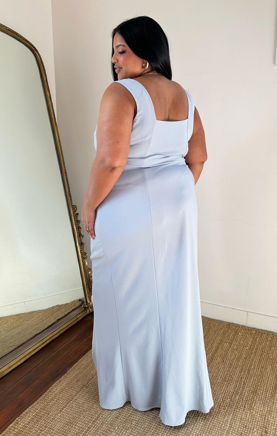 Paris Gown ~ Steel Blue Stretch Product Image