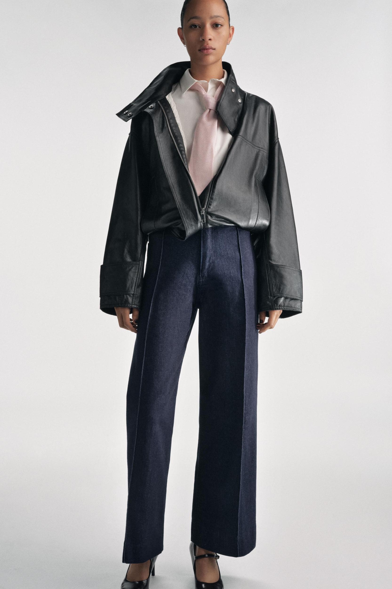 ZW COLLECTION HIGH WAIST WIDE LEG JEANS Product Image