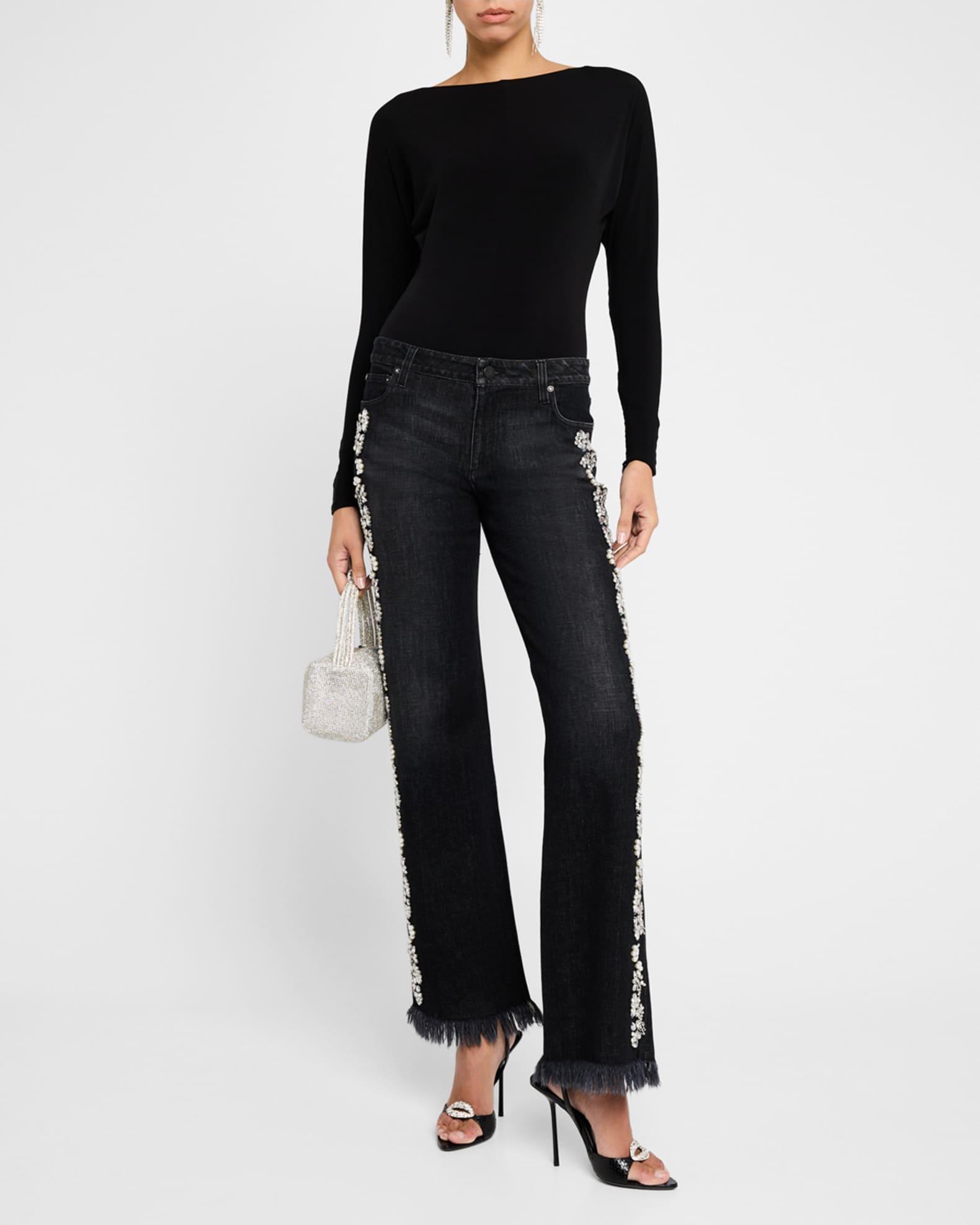 Roxie Embellished Straight-Leg Jeans Product Image