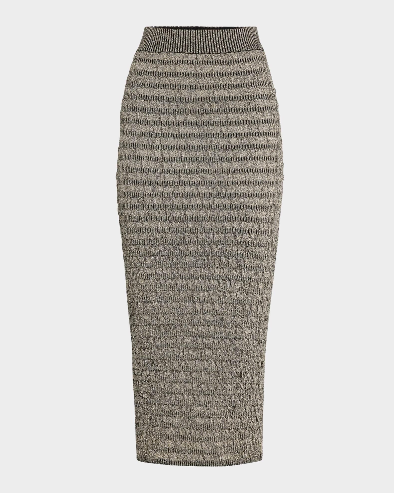 Carrie Textured Knit Midi Pencil Skirt Product Image