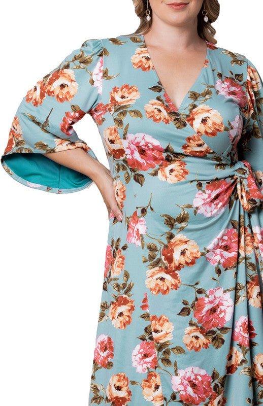 Floral Flare Wildflower Embroidered Dress - Plus Product Image