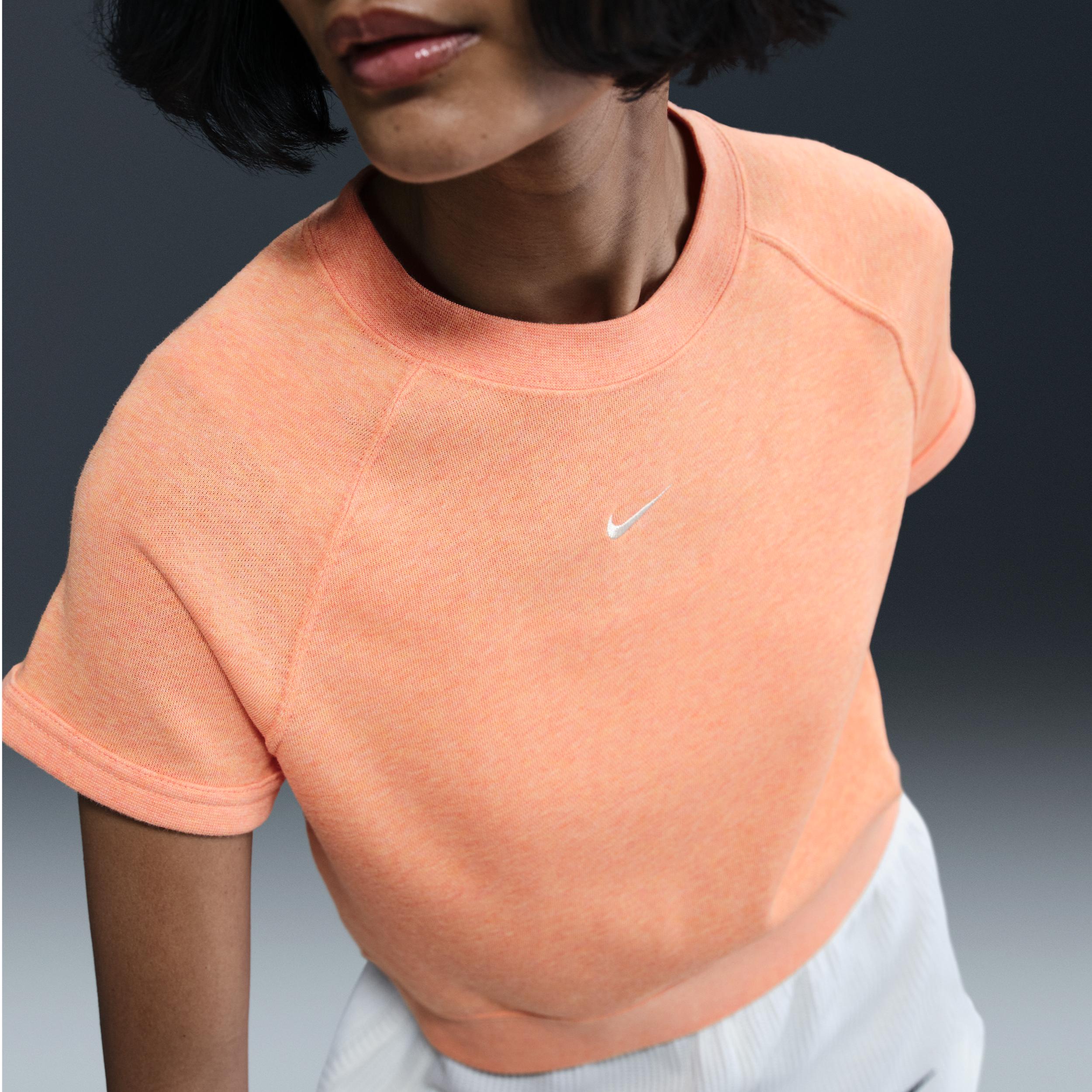 Nike Sportswear Chill Terry Women's Short-Sleeve French Terry Top Product Image