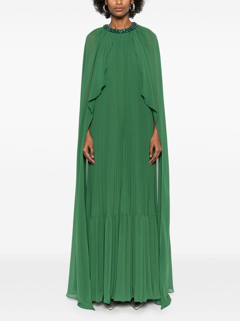 chiffon cape maxi dress Product Image
