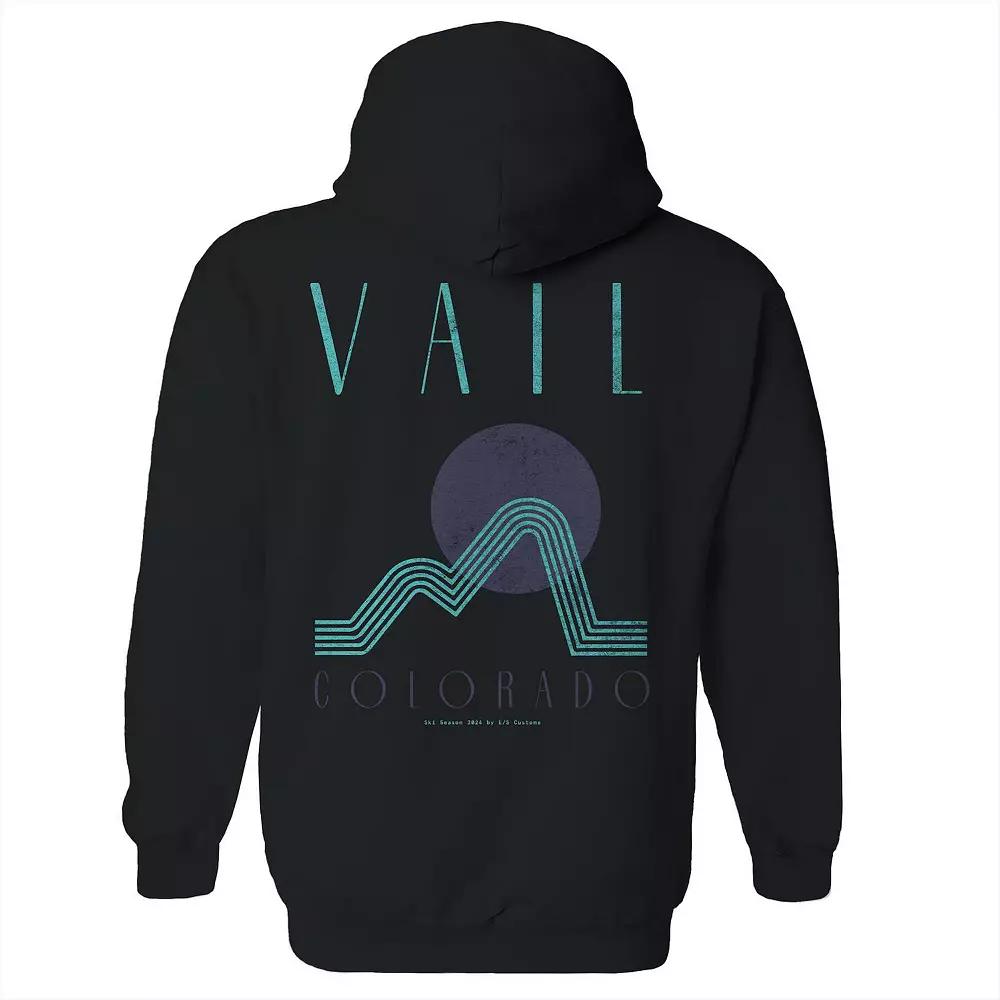 Men's Vail Black Graphic Hoodie, Adult Unisex,  Product Image