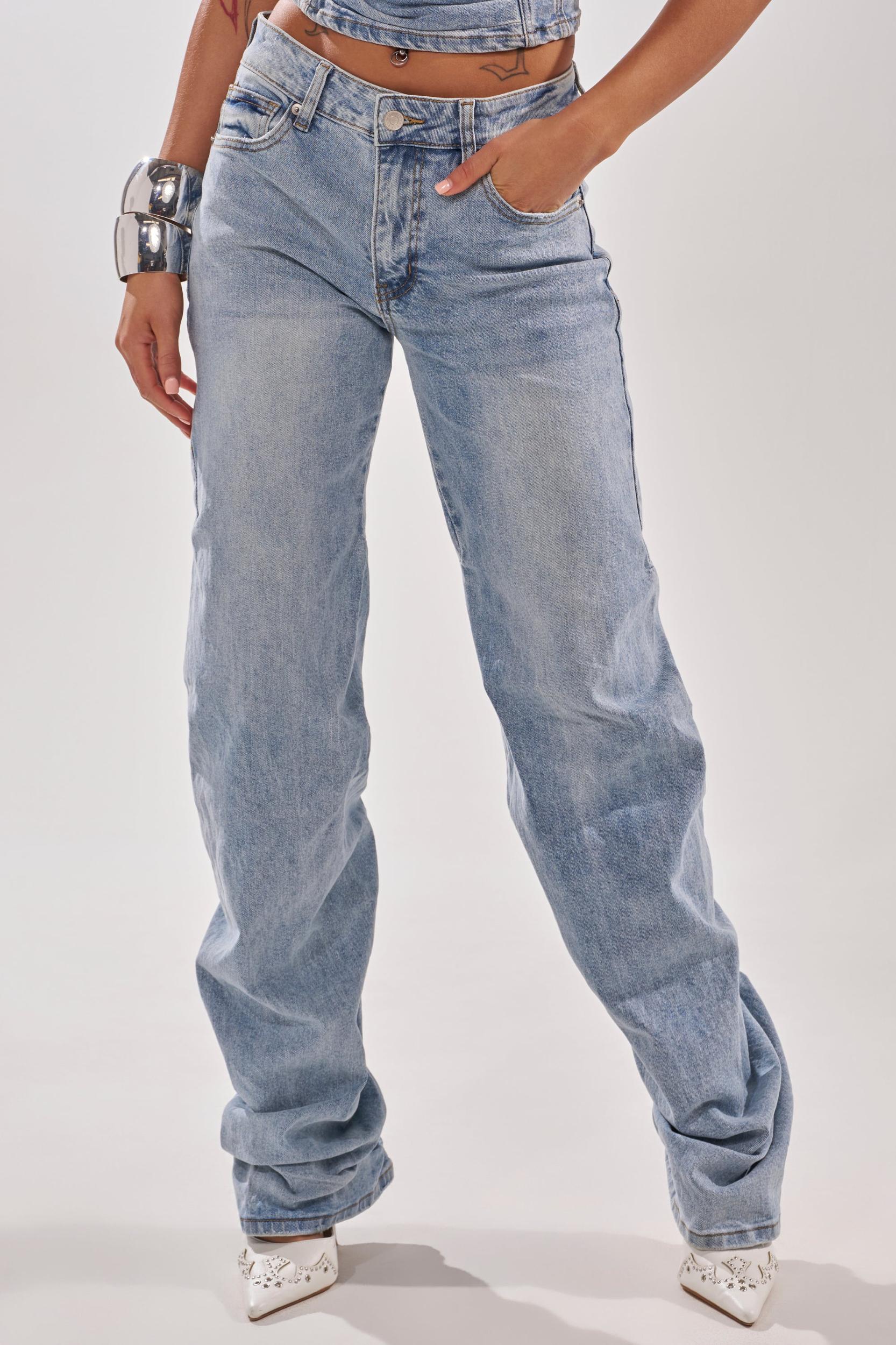 ON YOUR MIND STACKED DENIM Product Image