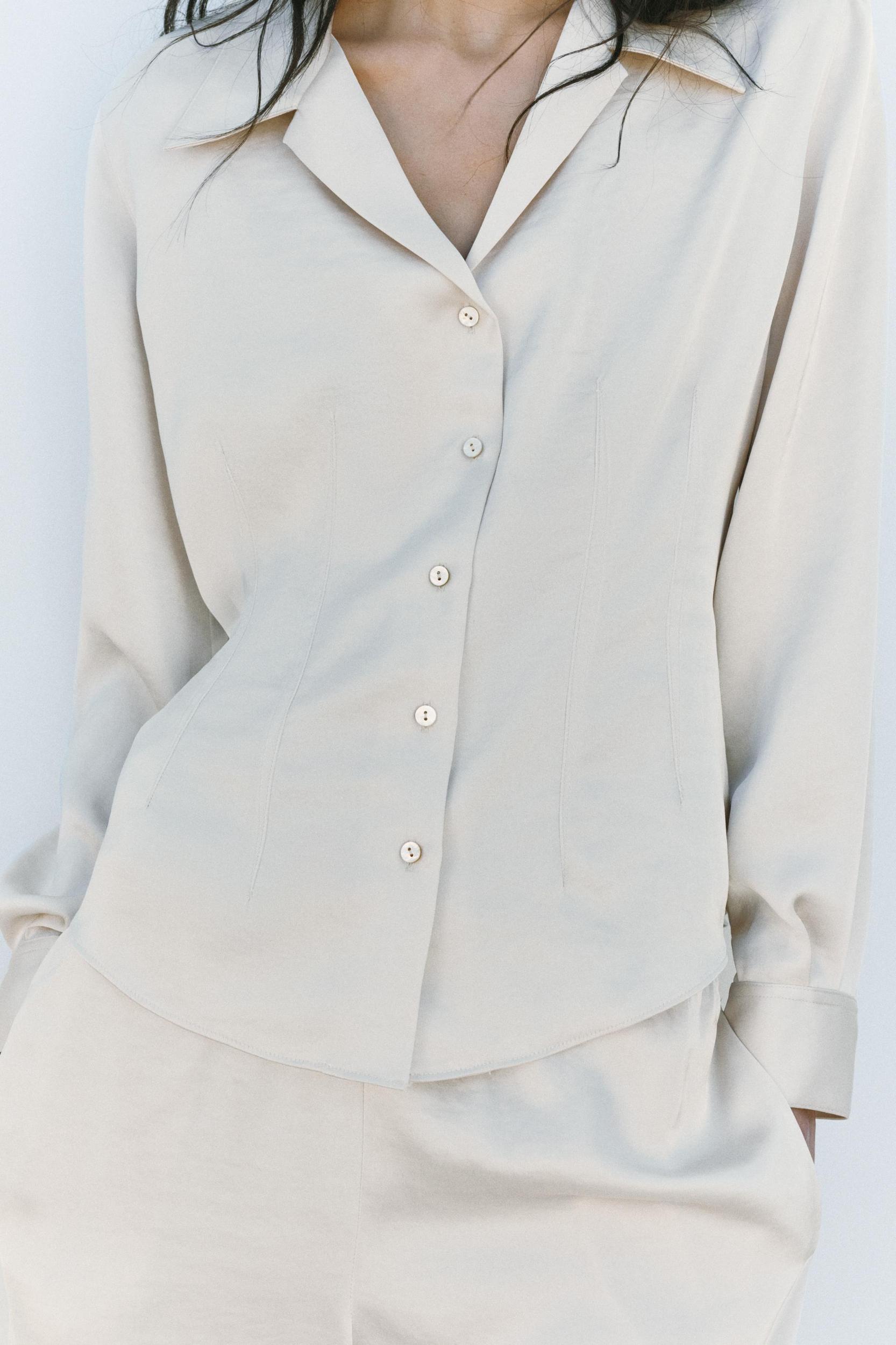 SATIN PAJAMA SHIRT Product Image