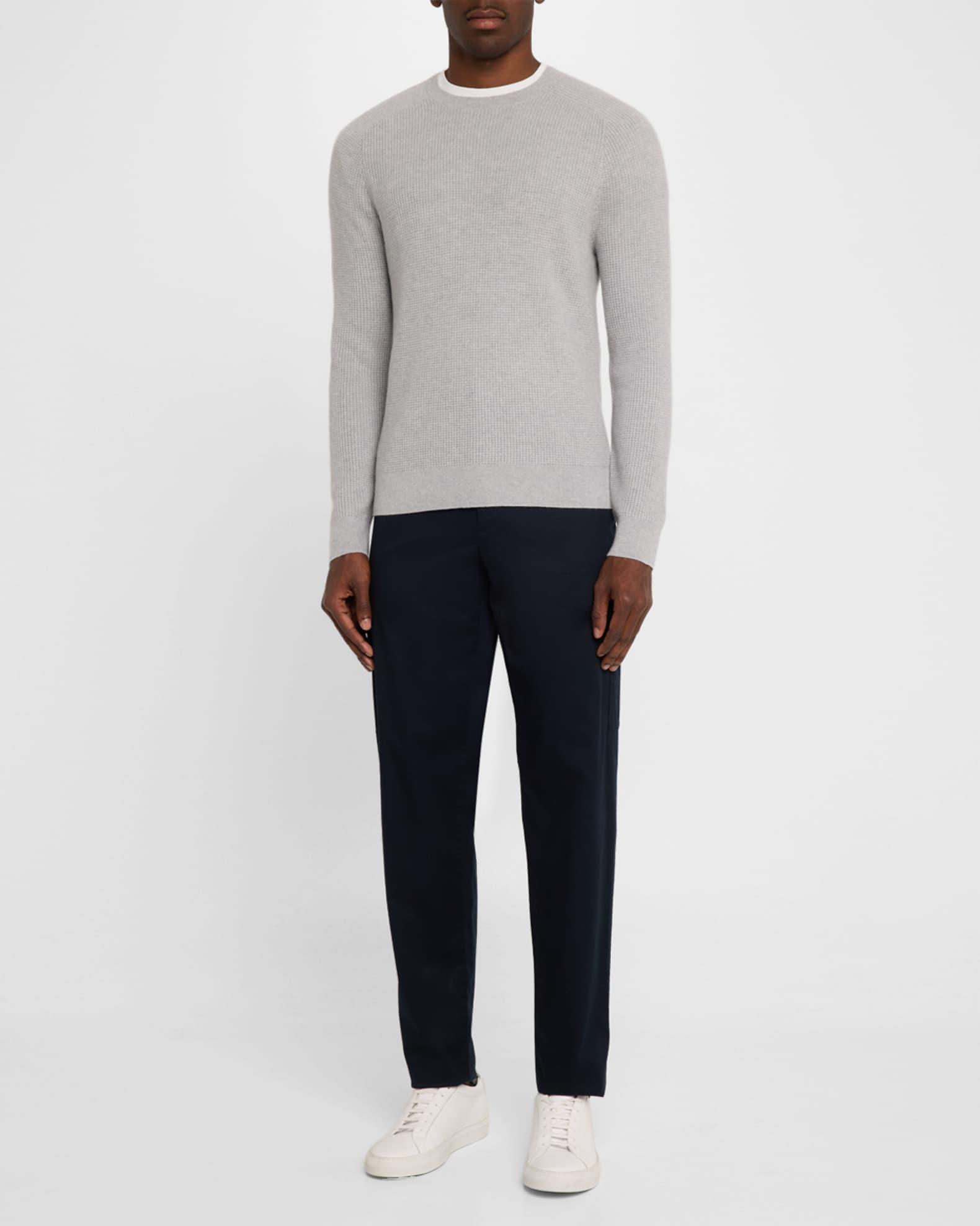 Men's Cashmere Waffle-Knit Sweater Product Image