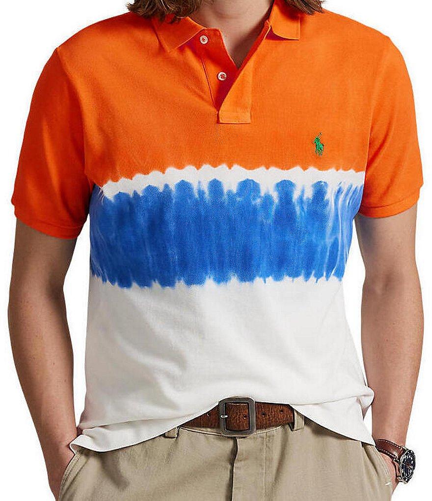 Polo Ralph Lauren Classic Fit Dip-Dyed Mesh Short Sleeve Polo Shirt Product Image