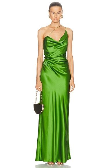 One Shoulder Cowl Gown Product Image