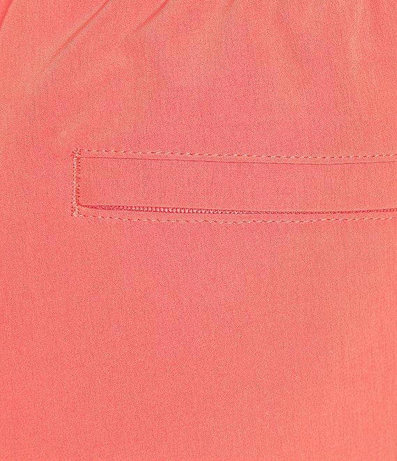 Caribbean Palmsway 6#double; Solid Swim Trunks Product Image