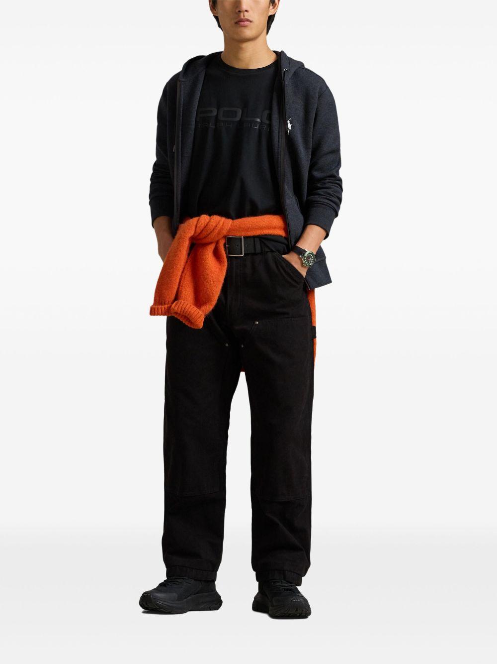 fleece zip-up hoodie Product Image