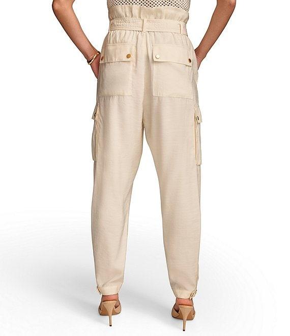 Donna Karan Belted High Rise Cargo Pants Product Image