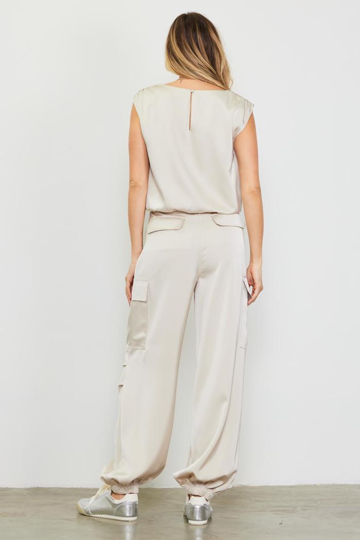 Satin Cargo Pants Product Image