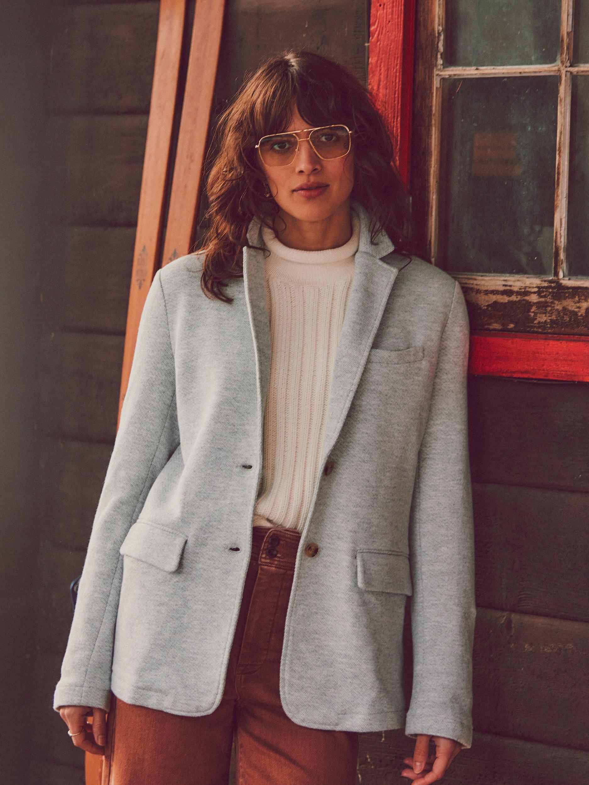 Inlet Knit Blazer - Heather Grey Female Product Image