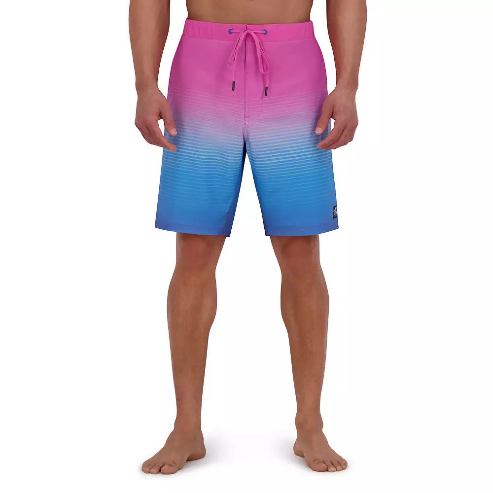 Men's ZeroXposur 9" Elastic Waist Boardshorts, Size: Small, Pink Wave Product Image