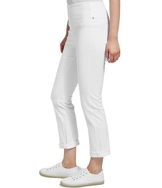 Lysse Boyfriend Cuffed Denim Leggings Product Image