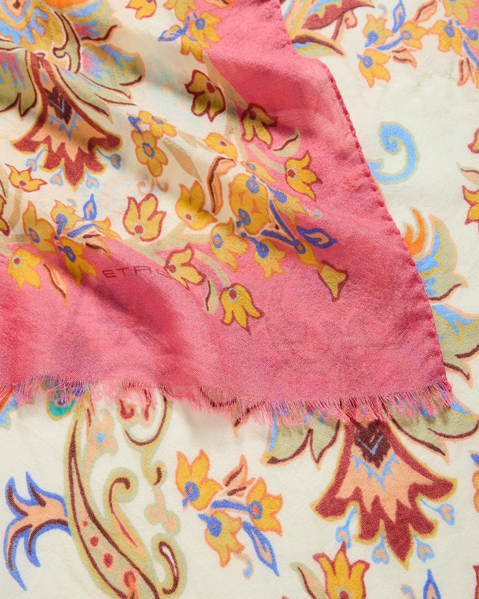 Paisley Cashmere-Silk Scarf Product Image