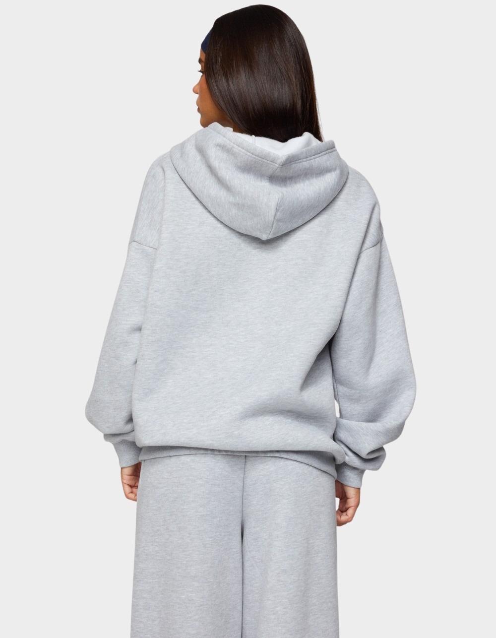 EDIKTED I Heart London Hoodie - GRAY Product Image