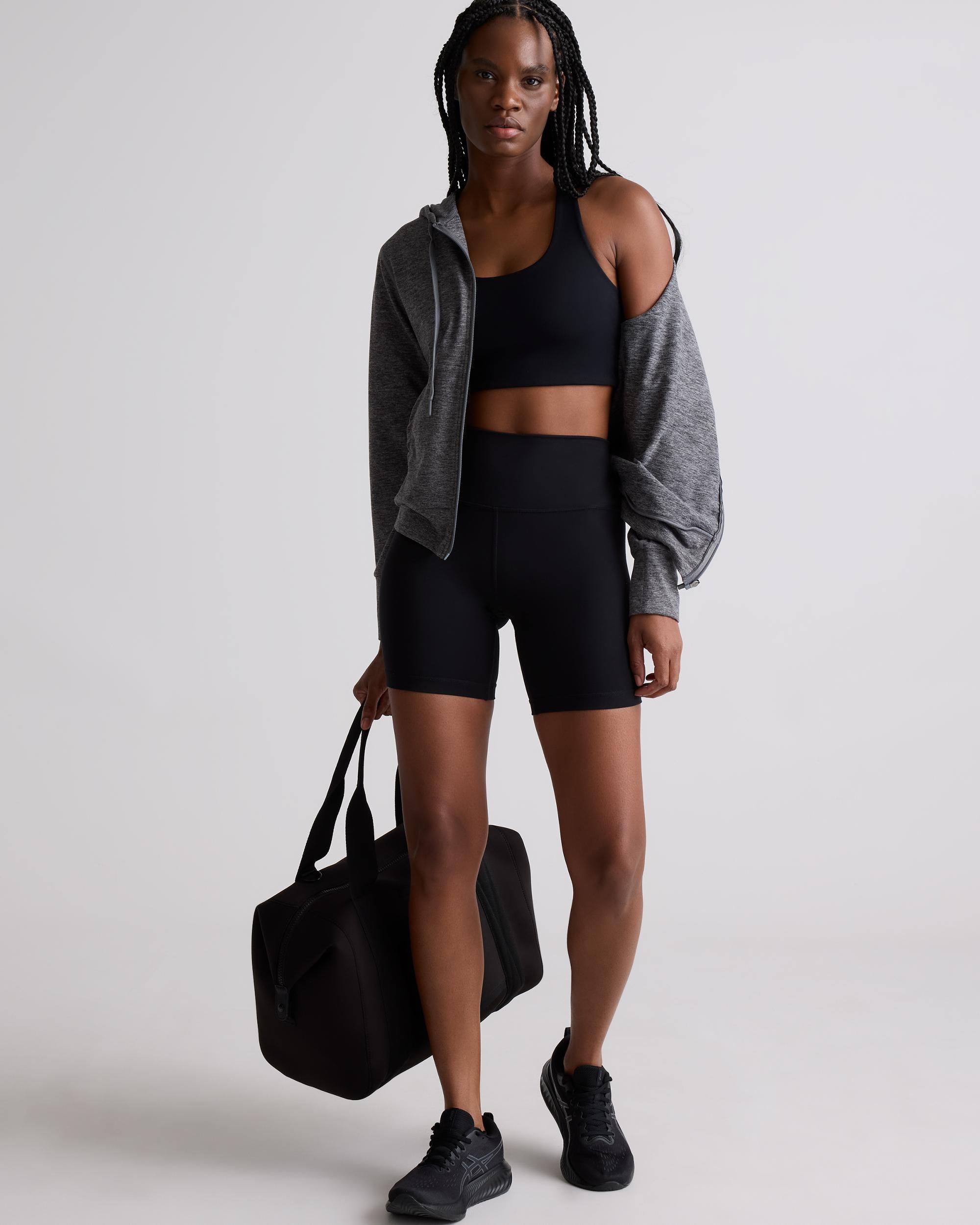 Quince | Women's Super Soft Performance Full Zip Hoodie Flowknit Activewear, Recycled Polyester Product Image