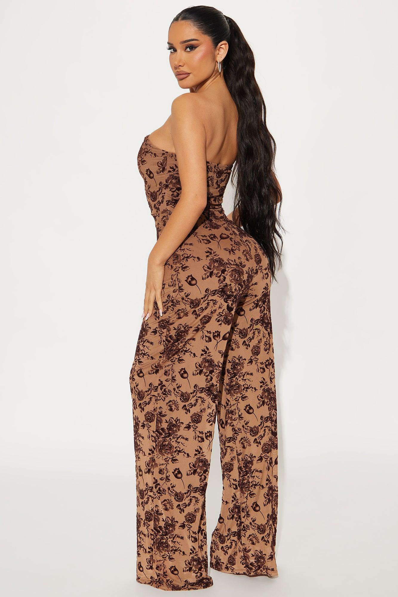 Be With Me Jumpsuit - Brown Product Image