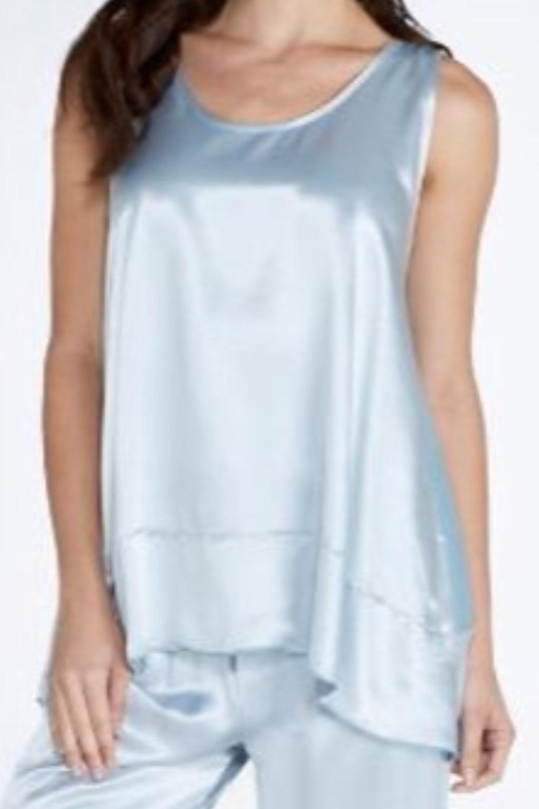 NATALIE SATIN RUFFLE TANK Product Image
